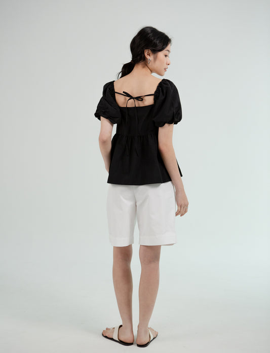 Versatile Ribbon Tie Blouse