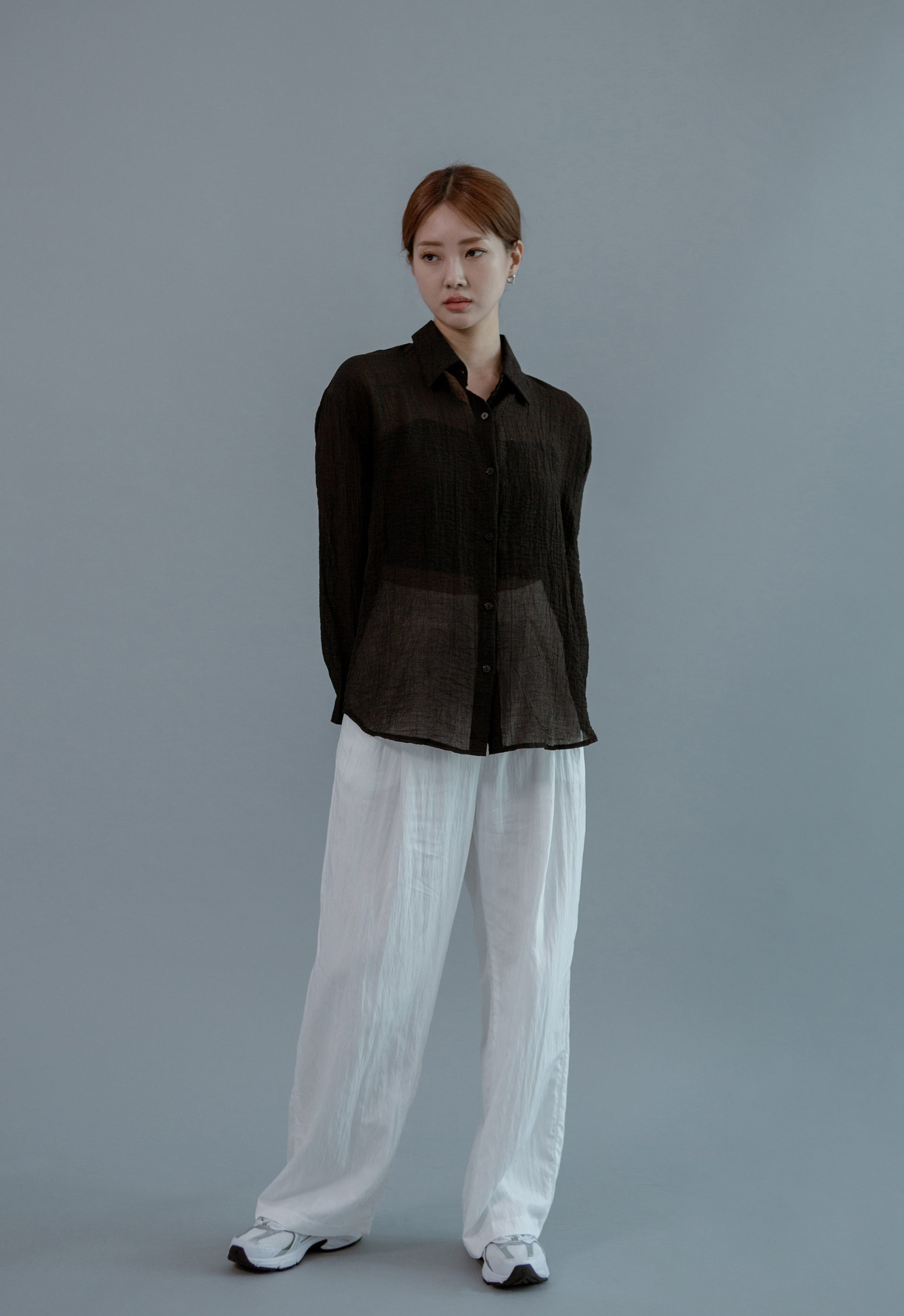 Saero Collective Made in Korea Korean Fashion Singapore Minimalist Fashion and Accessories Tencel Black Shirt Korean Clothes