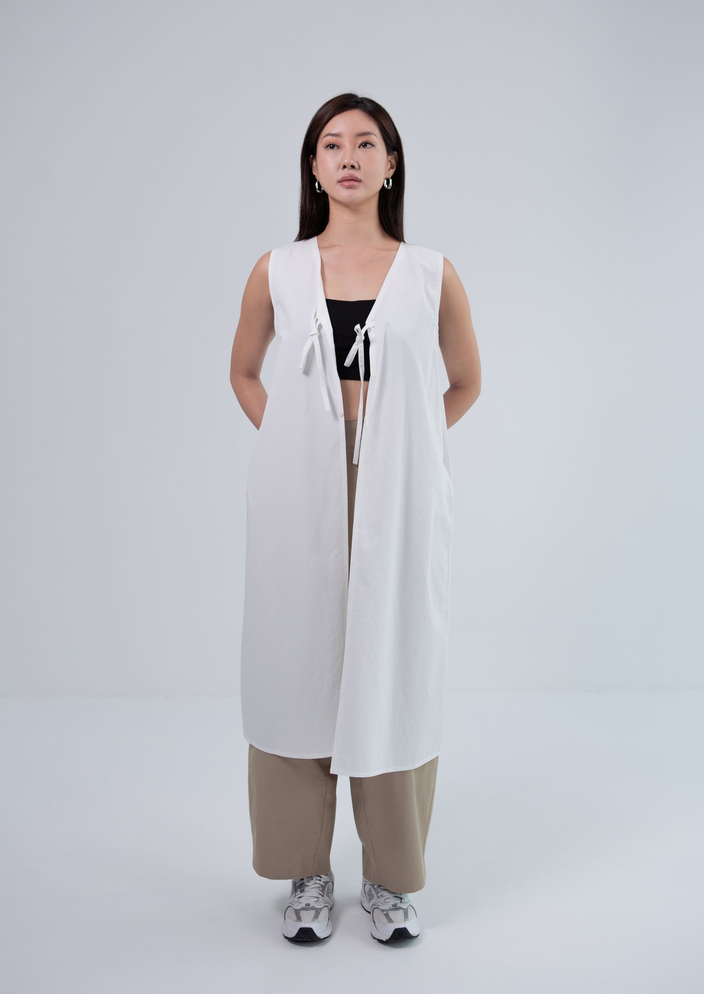 Saero Collective Made in Korea Korean Fashion Singapore Korean Accessories Jewellery Minimalist Fashion White Vest