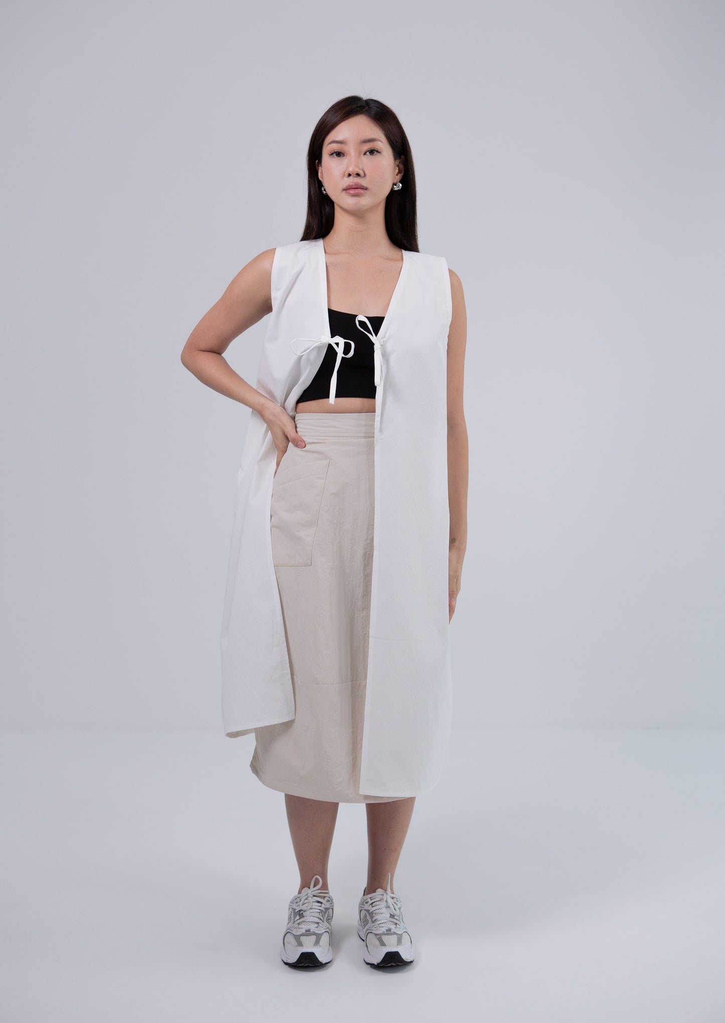 Saero Collective Made in Korea Korean Fashion Singapore Korean Accessories Jewellery Minimalist Fashion White Vest