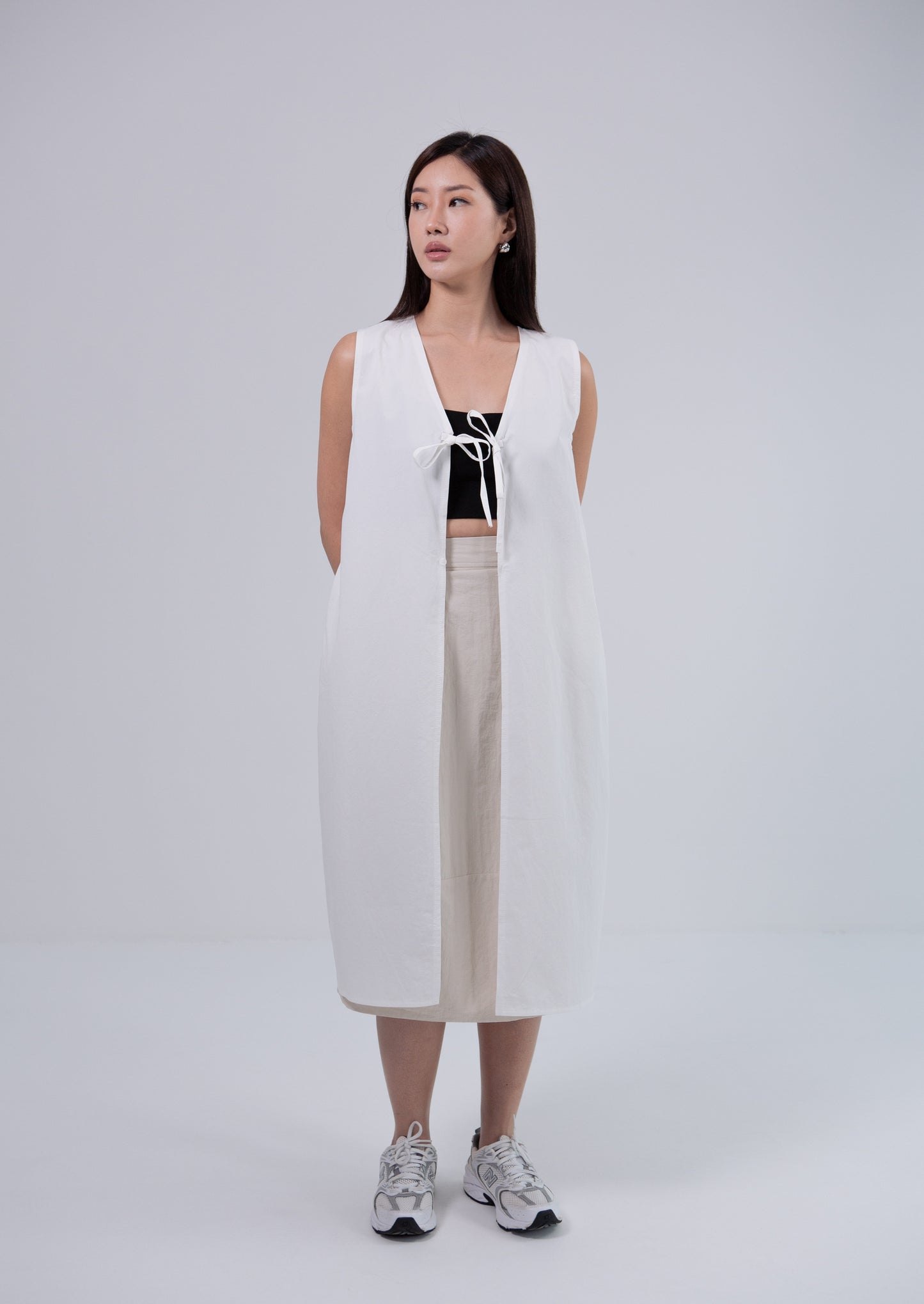 Saero Collective Made in Korea Korean Fashion Singapore Korean Accessories Jewellery Minimalist Fashion White Vest