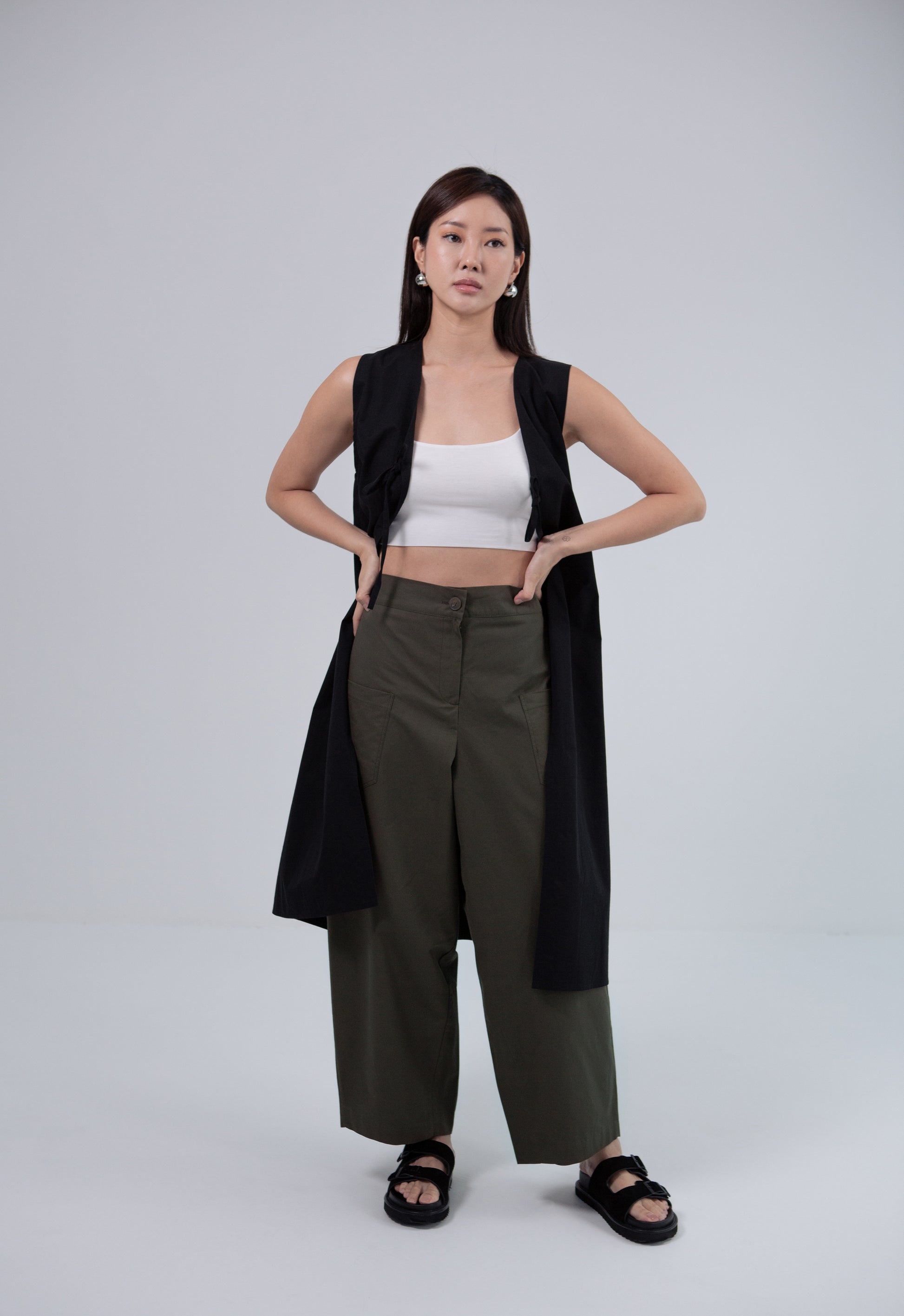 Saero Collective Korean Fashion Singapore Korean Accessories Earrings Made in Korea Seoul Minimalist Korean Fashion Tencel Top