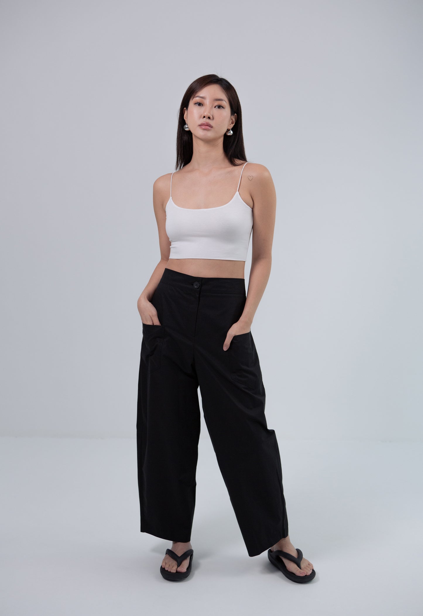 Saero Collective Korean Fashion Singapore Korean Accessories Earrings Made in Korea Seoul Minimalist Korean Fashion Tencel Top