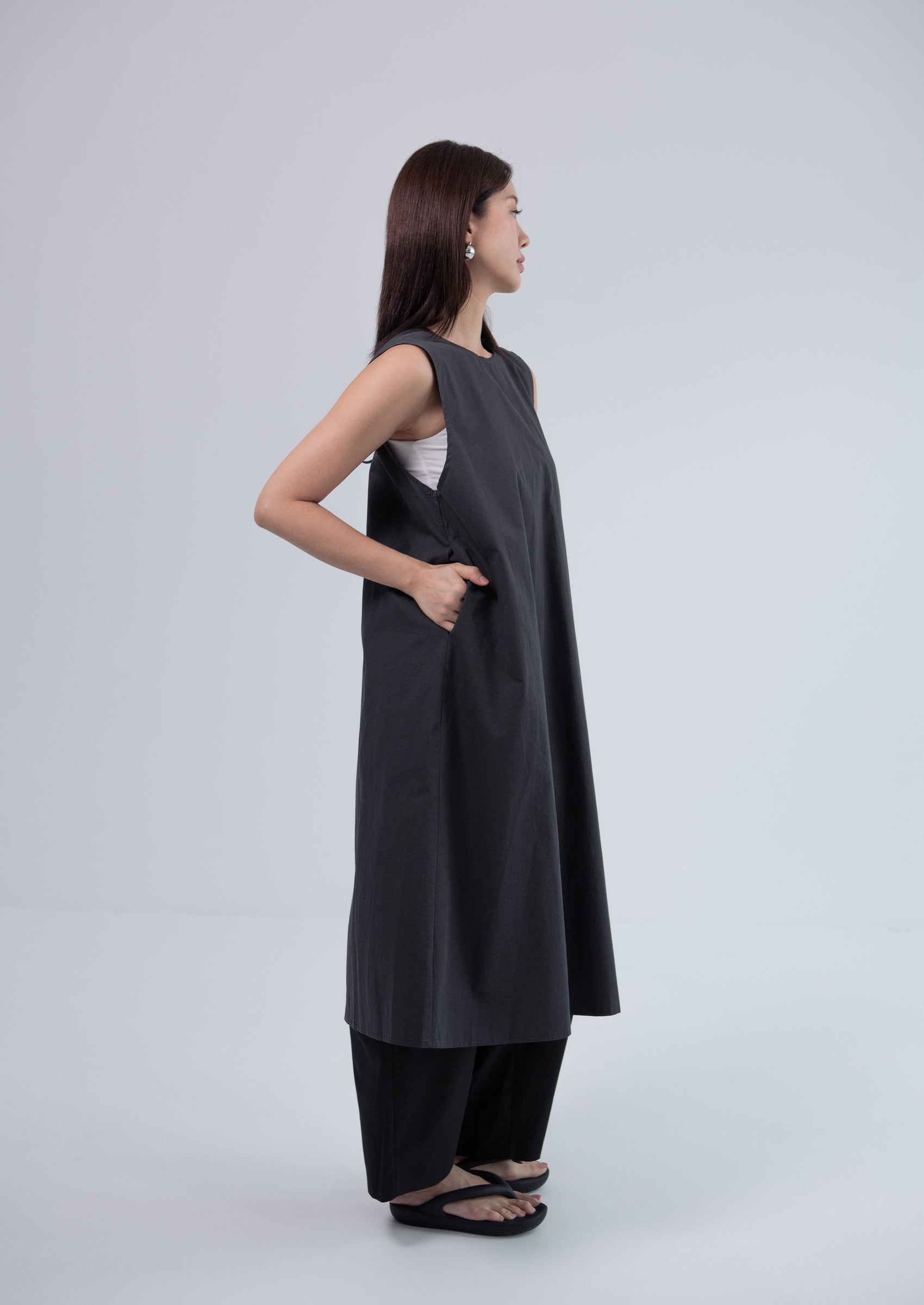 Saero Collective Made in Korea Korean Fashion Singapore Korean Accessories Jewellery Minimalist Fashion Grey Vest