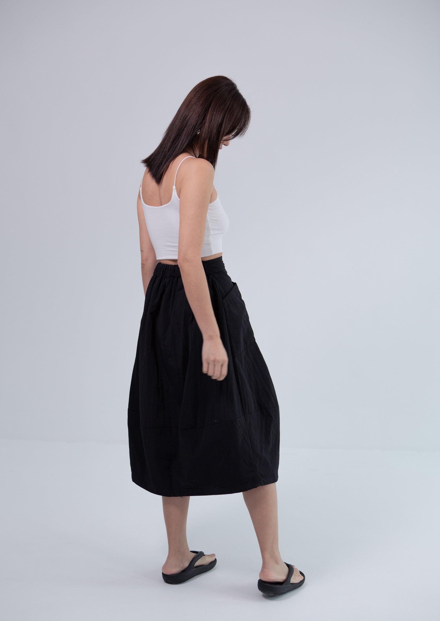 Saero Collective Korean Fashion Singapore Korean Accessories Earrings Made in Korea Seoul Minimalist Korean Fashion Black Skirt