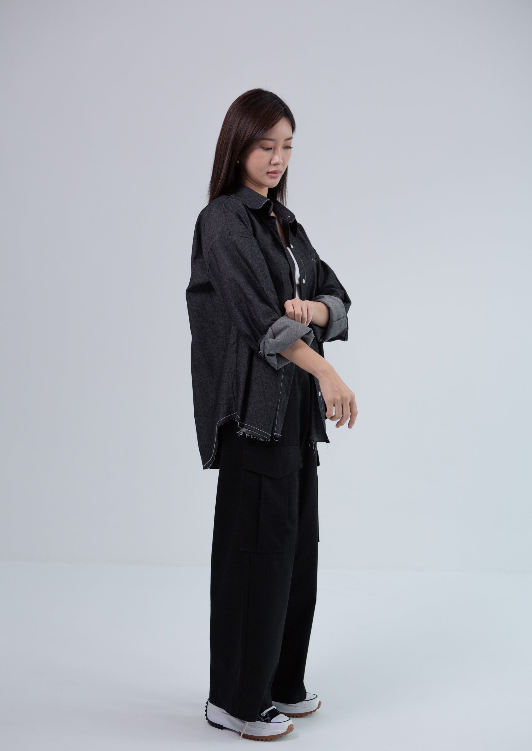 Saero Collective Made In Korea Korean Fashion Singapore Minimalist Fashion Denim Shirt