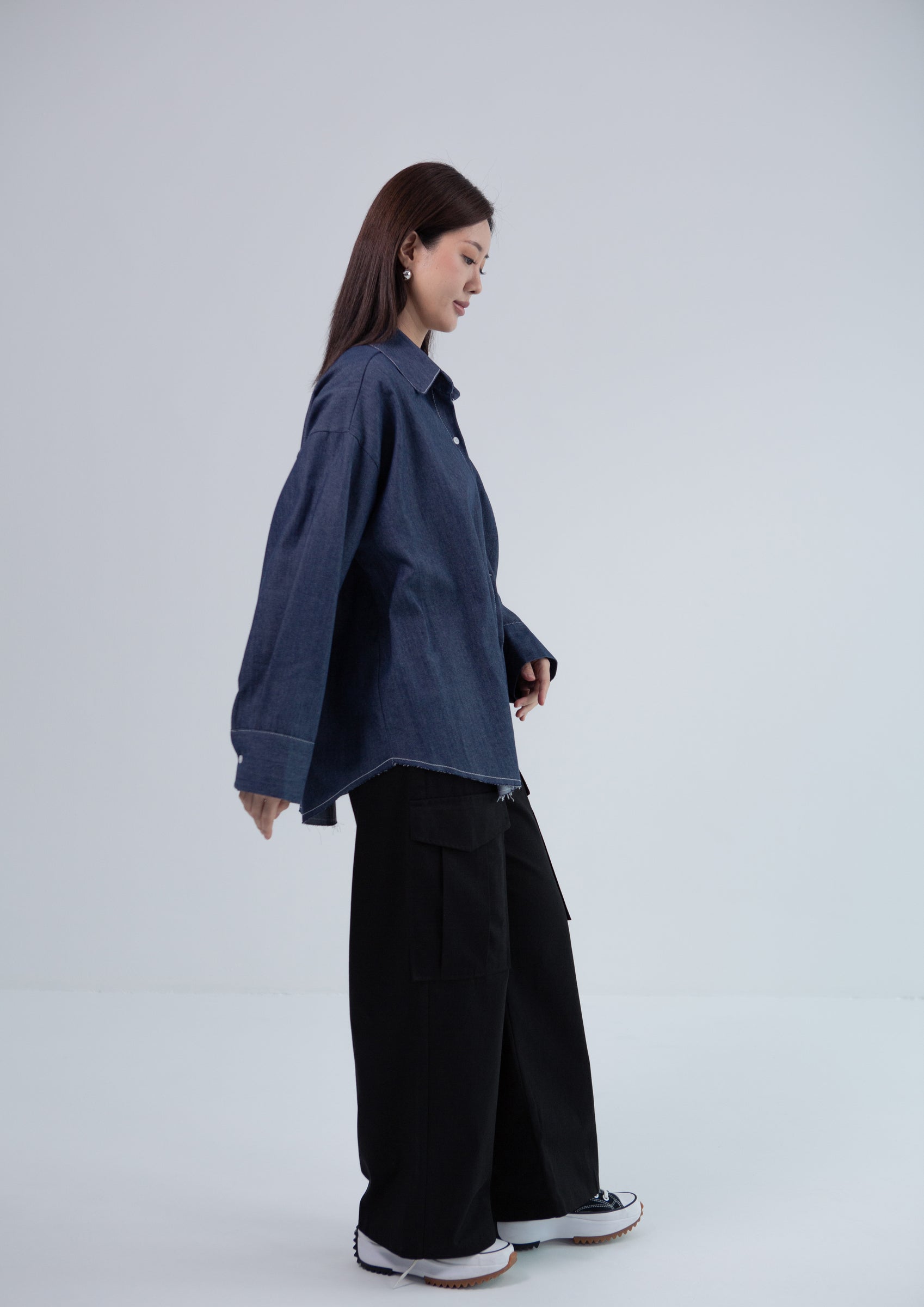 Saero Collective Made In Korea Korean Fashion Singapore Minimalist Fashion Denim Shirt