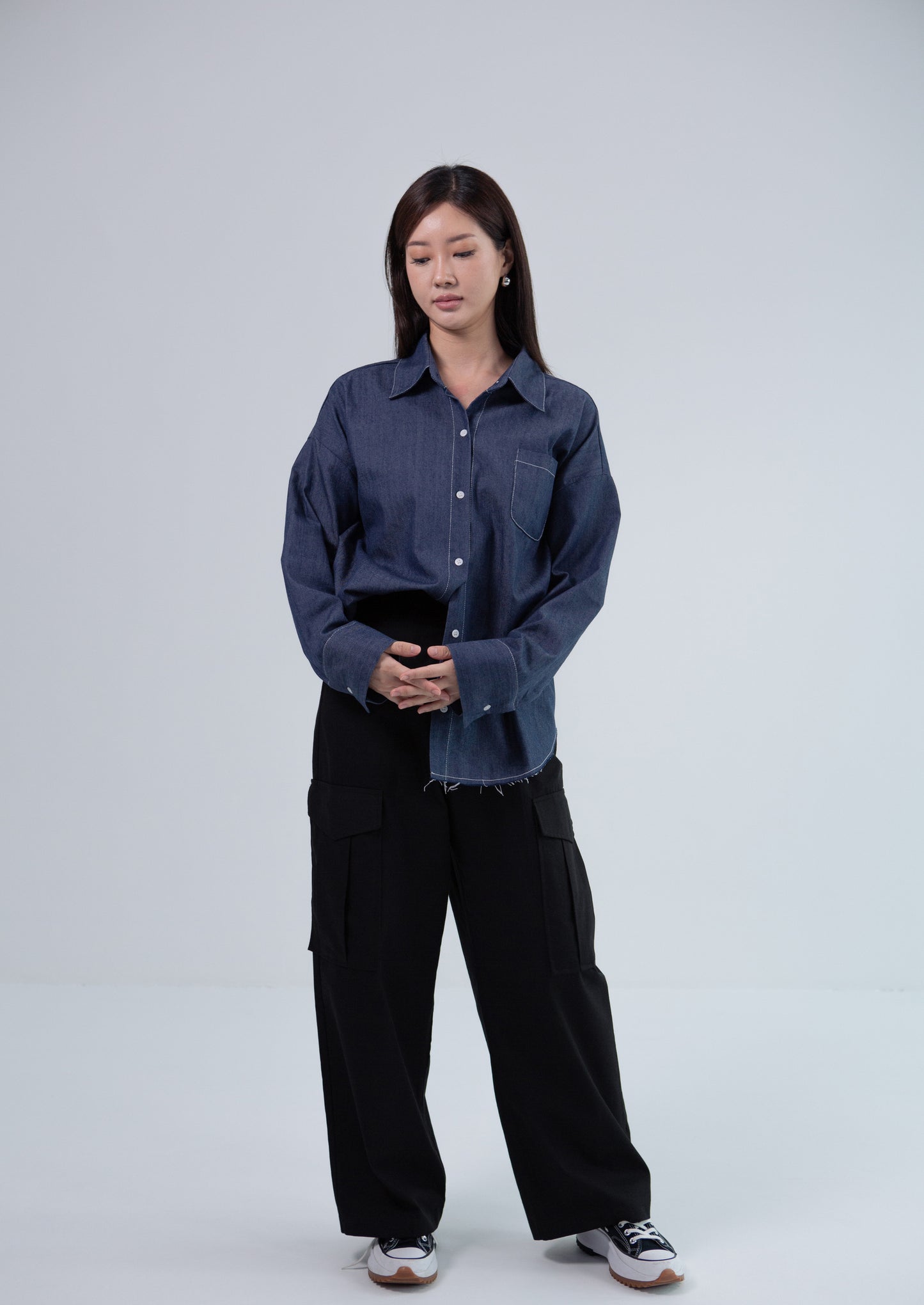 Saero Collective Made In Korea Korean Fashion Singapore Minimalist Fashion Denim Shirt