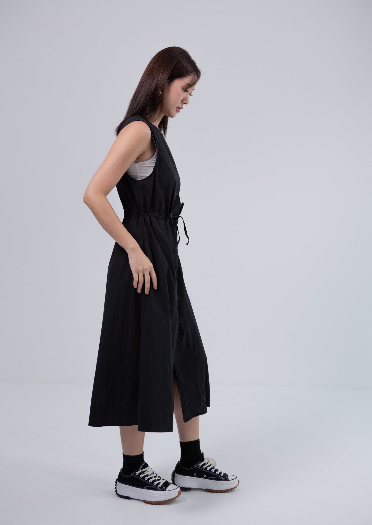 Saero Collective Made in Korea Korean Fashion Singapore Black Dress Korean Accessories Jewellery Minimalist Fashion Vest