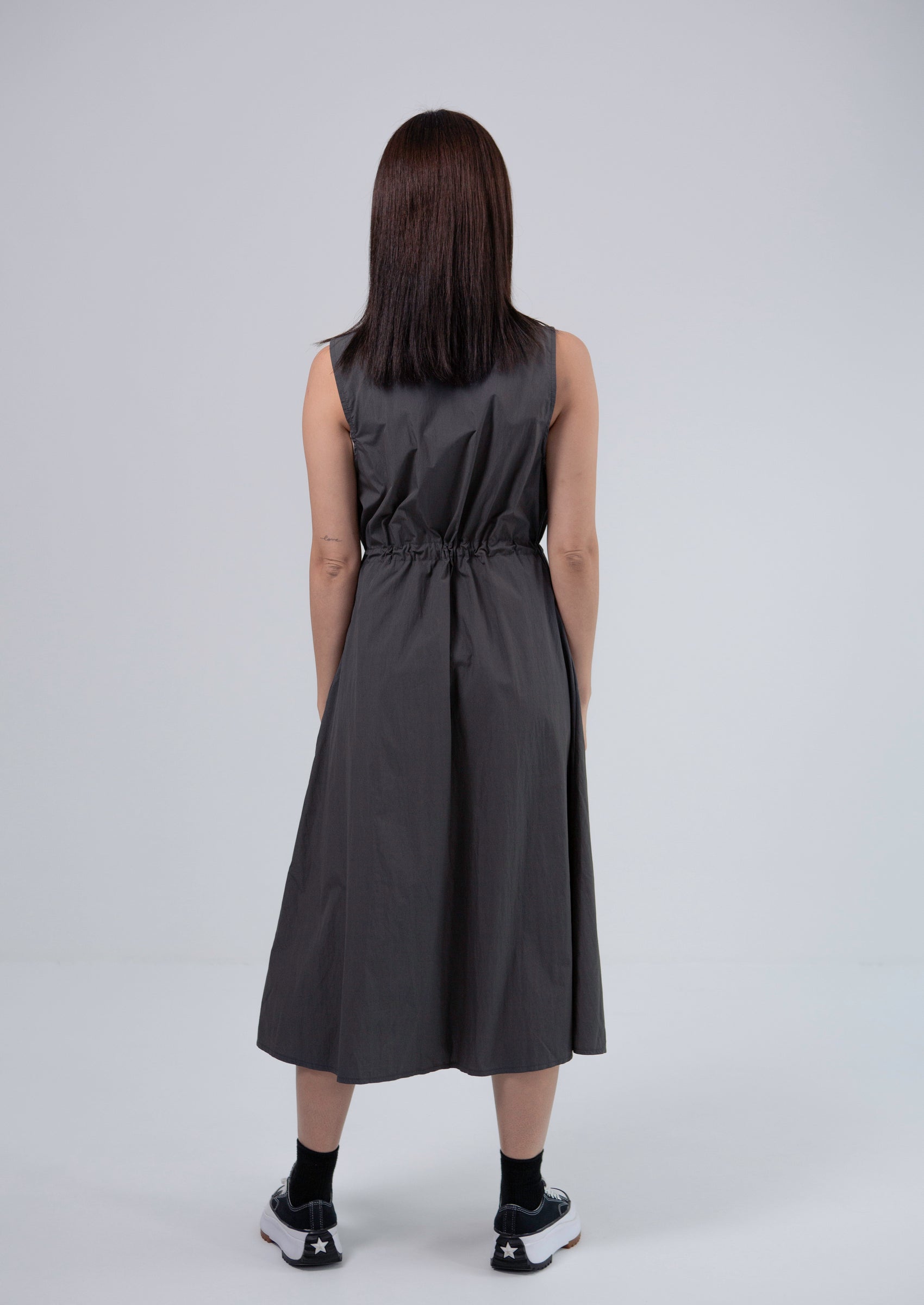 Saero Collective Made in Korea Korean Fashion Singapore Grey Dress Korean Accessories Jewellery Minimalist Fashion