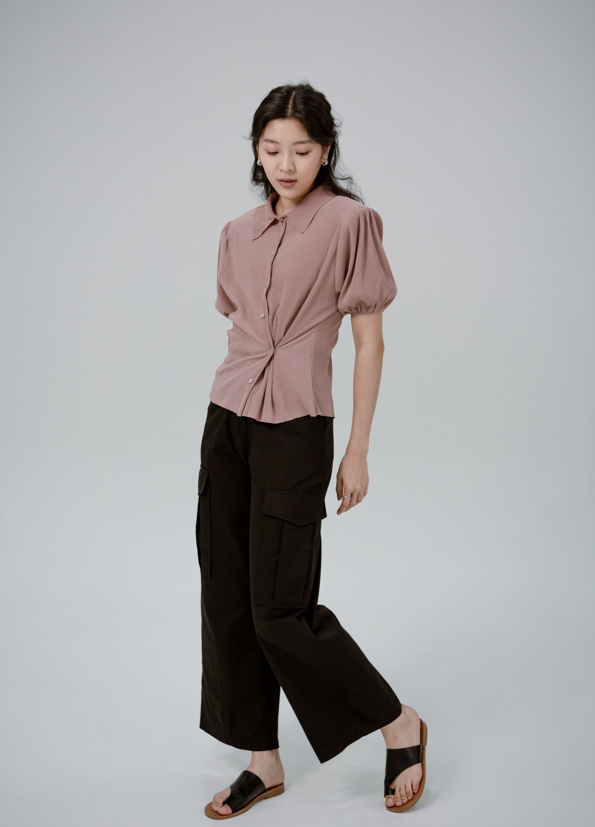 Saero Collective Korean Fashion Singapore Korean Accessories Earrings Made in Korea Seoul Minimalist Korean Fashion Pink Top