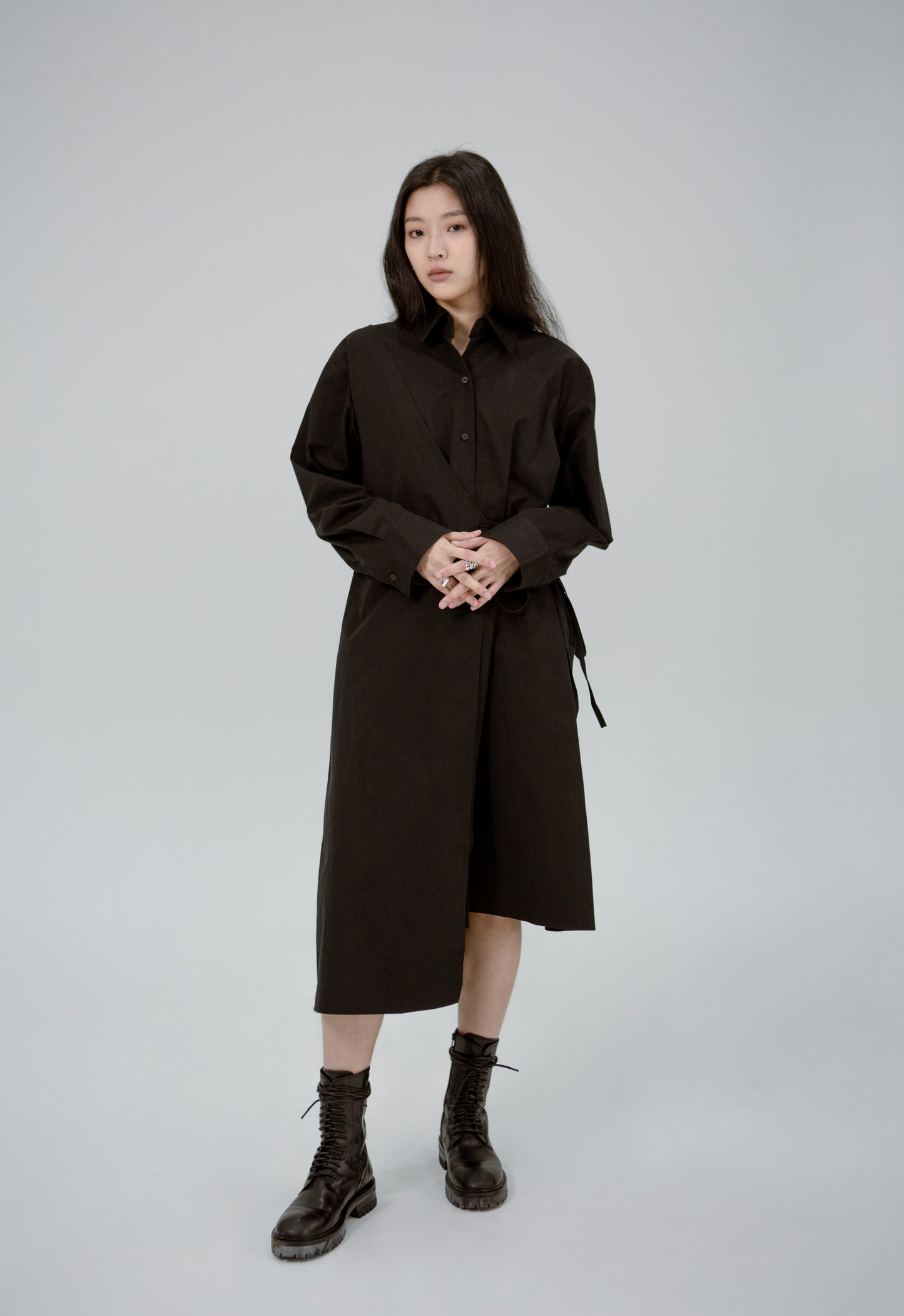 Heuk Fold-over Panel Dress