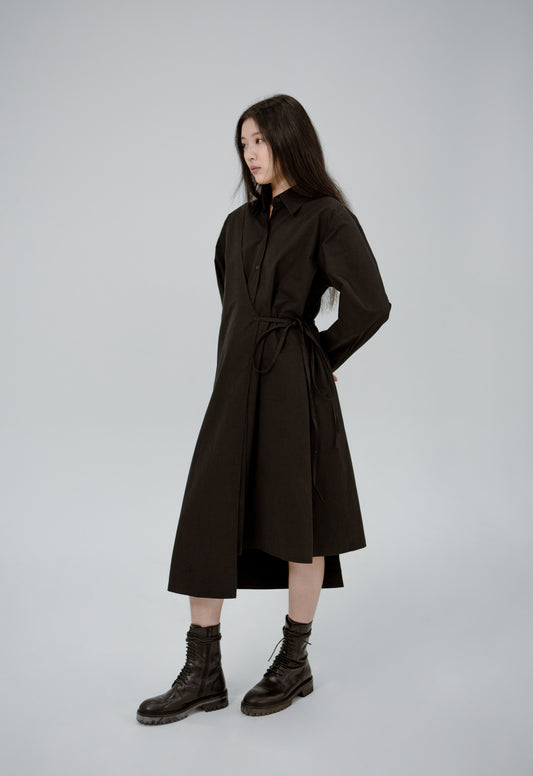 Heuk Fold-over Panel Dress