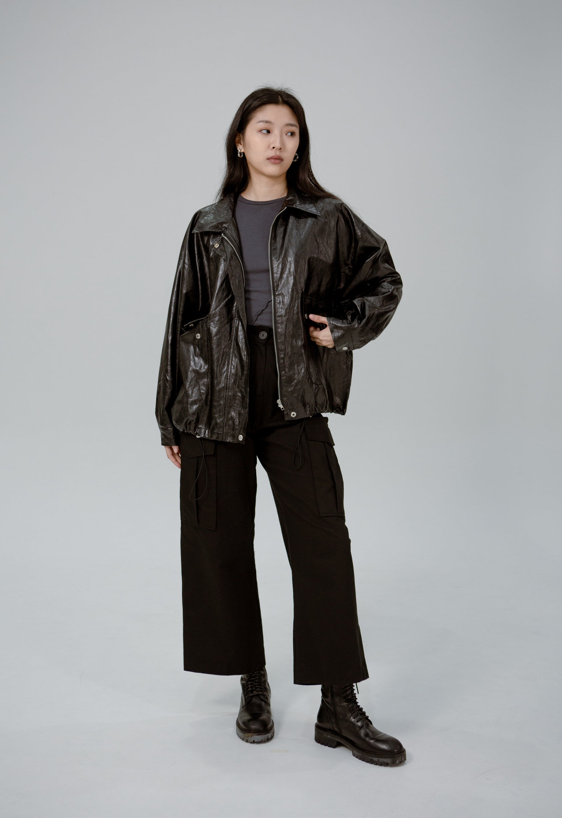 Saero Collective Made in Korea Korean Fashion Singapore Korean Accessories Jewellery Minimalist Fashion Black Leather Jacket