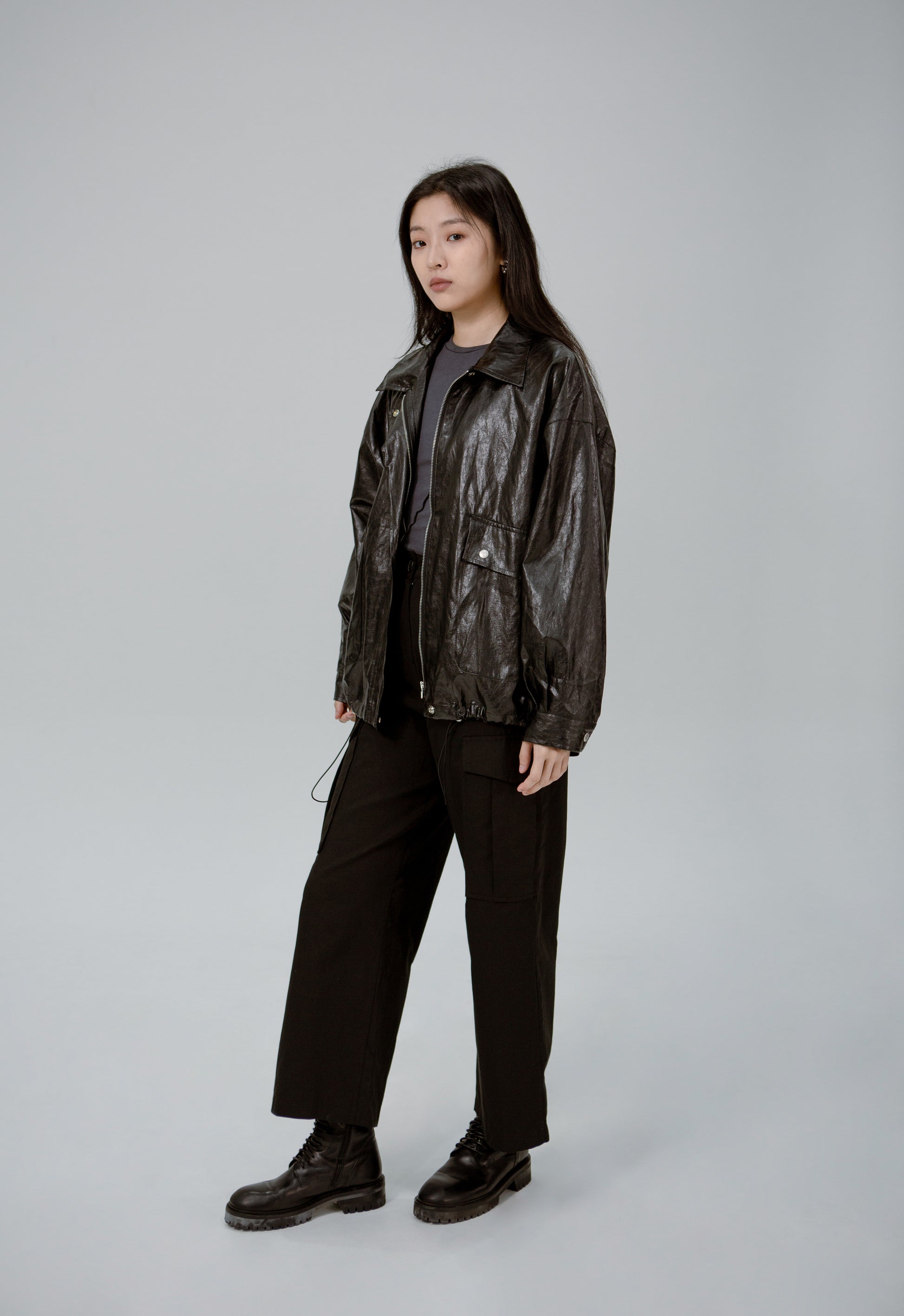 Saero Collective Made in Korea Korean Fashion Singapore Korean Accessories Jewellery Minimalist Fashion Black Leather Jacket