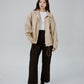 Saero Collective Made in Korea Korean Fashion Singapore Korean Accessories Jewellery Minimalist Fashion Beige Leather Jacket