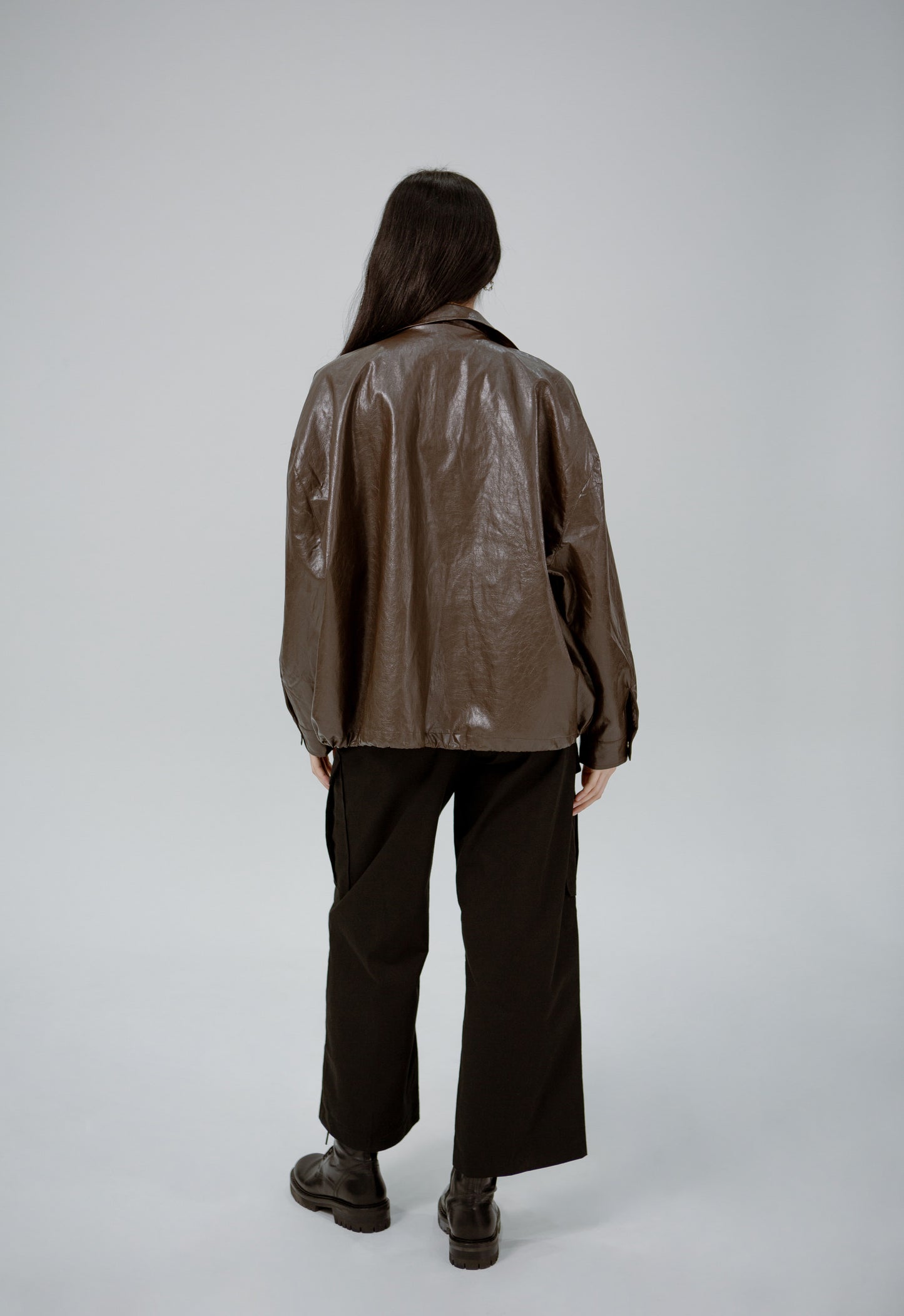 Saero Collective Made in Korea Korean Fashion Singapore Korean Accessories Jewellery Minimalist Fashion Brown Leather Jacket