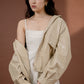 Saero Collective Made in Korea Korean Fashion Singapore Korean Accessories Jewellery Minimalist Fashion Beige Leather Jacket