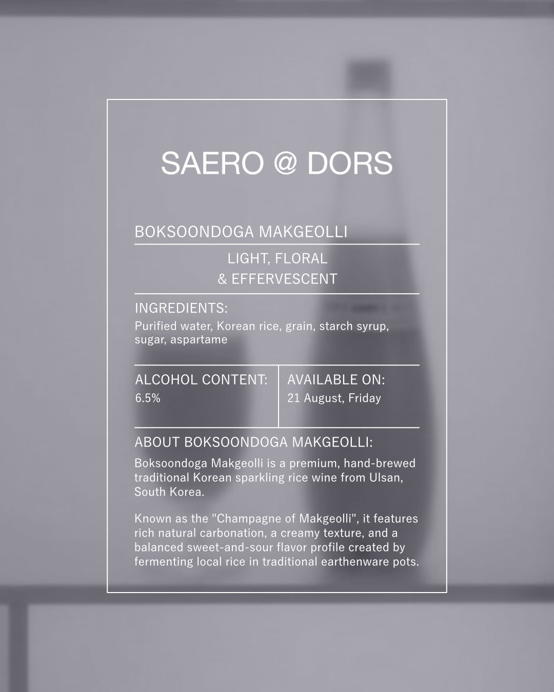 SAERO @ DORS